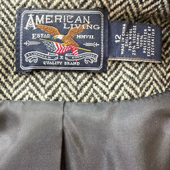 American Living Classic Wool/Viscose Jacket, Like New - Picture 7 of 7